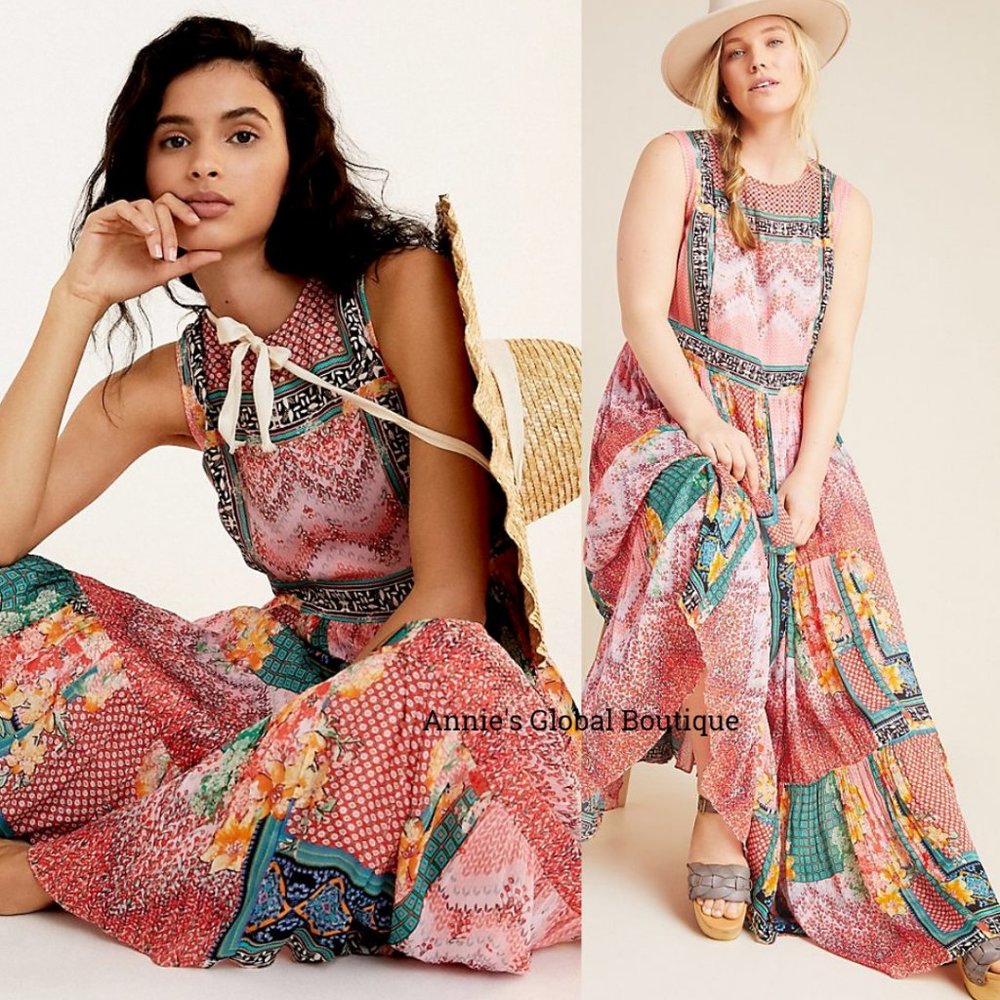 NWT ANTHROPOLOGIE Alessandra Beaded Maxi Dress HTF - Picture 15 of 15